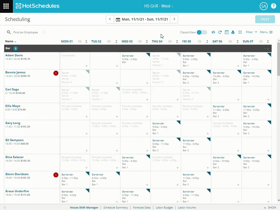 HotSchedules screenshot